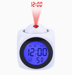 Chic Skyline Projection Alarm Clock
