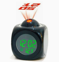Chic Skyline Projection Alarm Clock