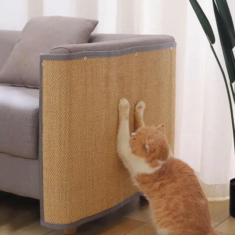 Cat Scratching Post with Durable Sofa Protector Pad