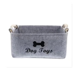 🐾Felt Pet Toy Storage Basket – Cute, Convenient & Clutter-Free Organization