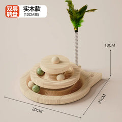 Cat Scratching Post with Durable Sisal and Toy Combo