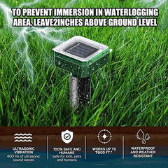 Solar Outdoor Pest Repellent with 5,000 Feet Range