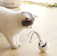 Interactive Laser Tumbler Robot Cat Toy - Automatic Self-Rolling Pet Entertainment