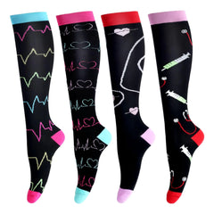 🧦 LEOSTEP Stylish Compression Socks for Women – Comfort, Support & Fun Designs