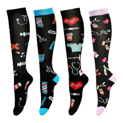🧦 LEOSTEP Stylish Compression Socks for Women – Comfort, Support & Fun Designs