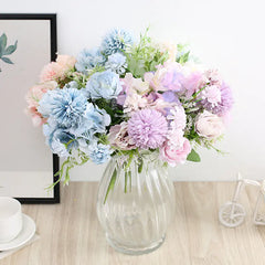 Artificial Rose and Peony Bouquet for Home Decor