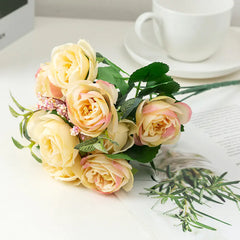 Artificial Rose and Peony Bouquet for Home Decor