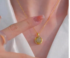 S925 Silver Plated Natural Southern Red Agate Necklace