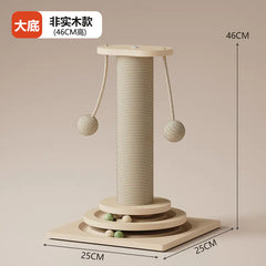 Cat Scratching Post with Durable Sisal and Toy Combo