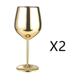Premium Stainless Steel Wine Glass – Durable, Unbreakable Drinkware for Home & Outdoor Entertaining