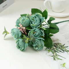 Artificial Rose and Peony Bouquet for Home Decor