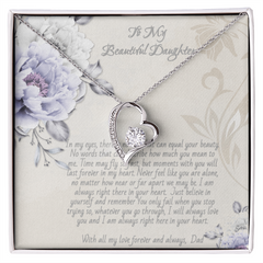 Forever Love Necklace - Share this Stunning Necklace as a reminder that she is Forever in your Heart!