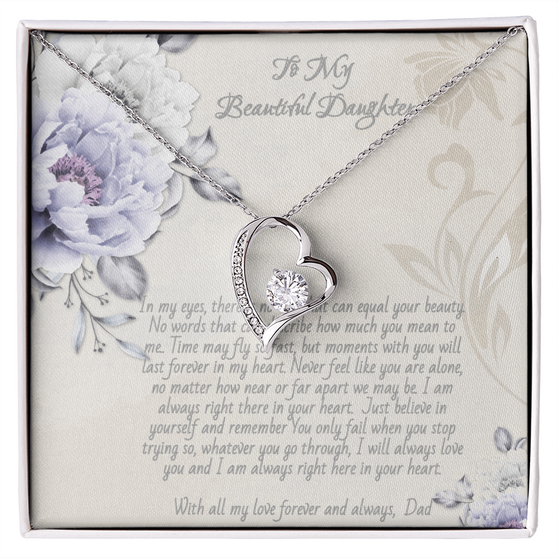 Forever Love Necklace - Share this Stunning Necklace as a reminder that she is Forever in your Heart!