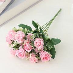 Artificial Rose and Peony Bouquet for Home Decor