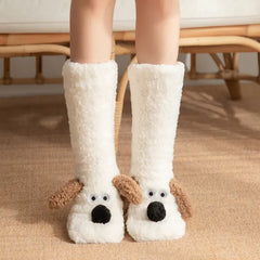 Women’s Plush Floppy-Ear Dog Socks