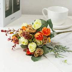 Artificial Rose and Peony Bouquet for Home Decor