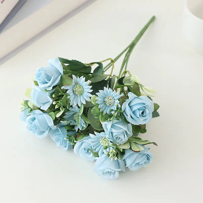 Artificial Rose and Peony Bouquet for Home Decor