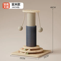 Cat Scratching Post with Durable Sisal and Toy Combo